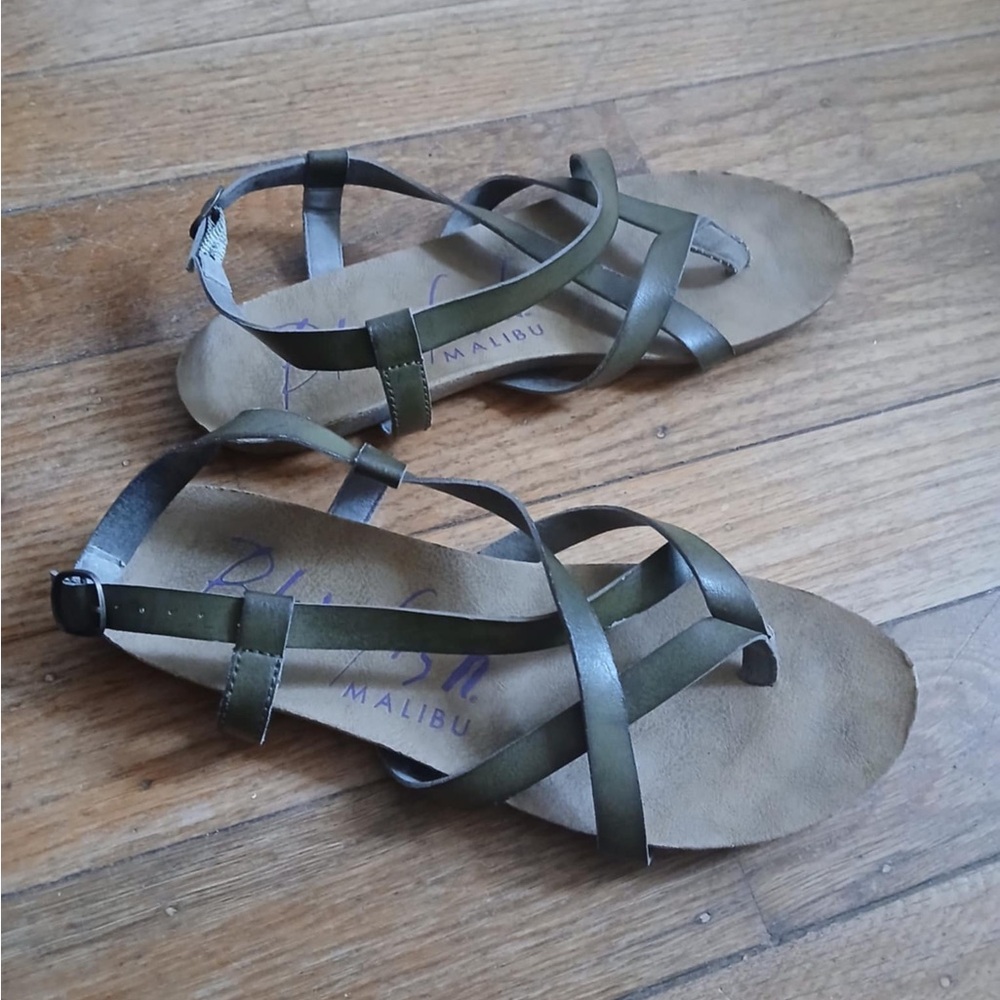 Blowfish Malibu - Women's Olive Green Sandals - Size 8